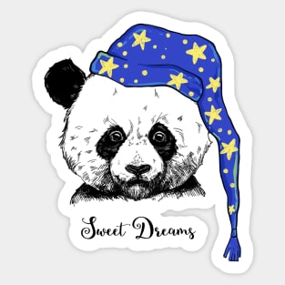 Sweet Dreams Panda Sticker